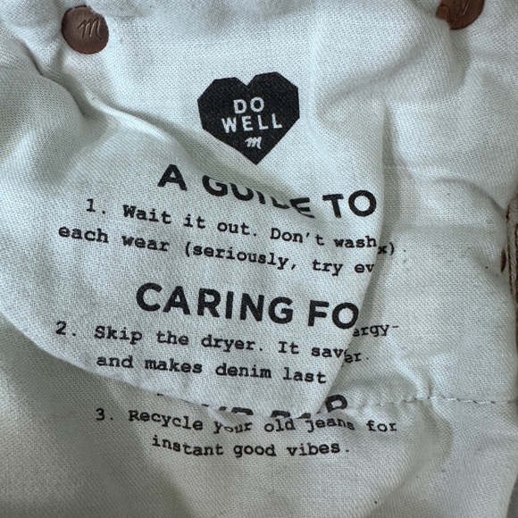 Madewell Frayed Hem Blue Women Jeans - Picture 7 of 11